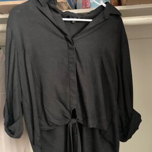 Womens knotted Button-up